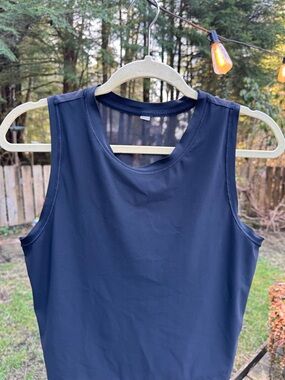 Athleta Navy Performance Sleeveless Tank
